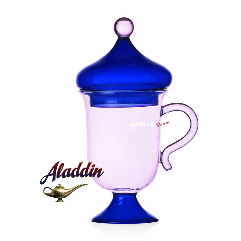 Ichendorf: Orient-Inspired Glass Mug with Lid