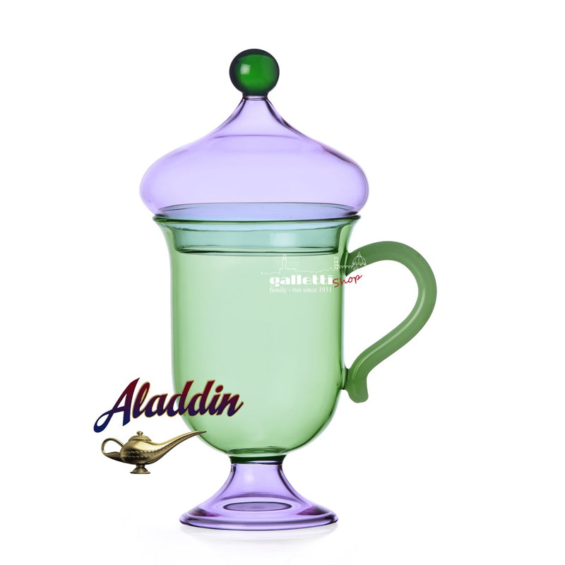 Ichendorf: Orient-Inspired Glass Mug with Lid