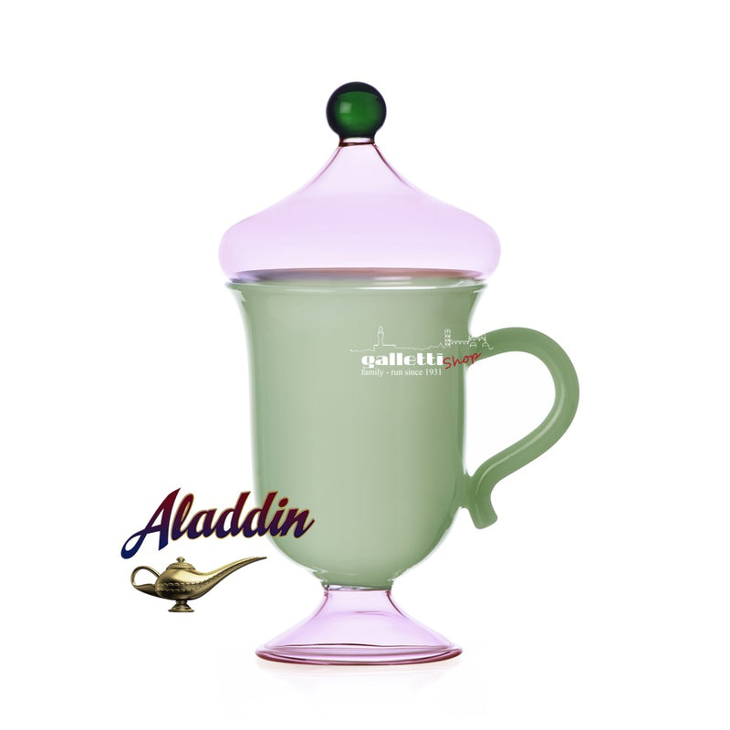 Ichendorf: Orient-Inspired Glass Mug with Lid