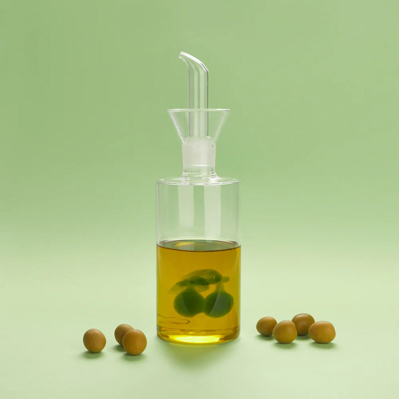 Olives Glass Oil Cruet