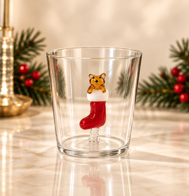 CHRISTMAS TALES – CAT IN CHRISTMAS STOCKING TUMBLER