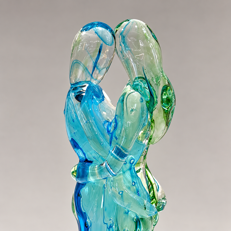 A&L LOVERS – Authentic Murano Glass Sculpture by Maestro Badioli