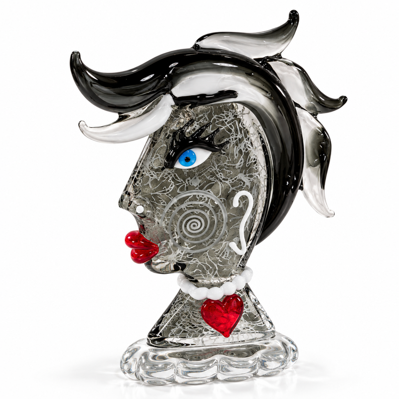 MORGAN – Original Murano Glass Picasso Head by Maestro Badioli