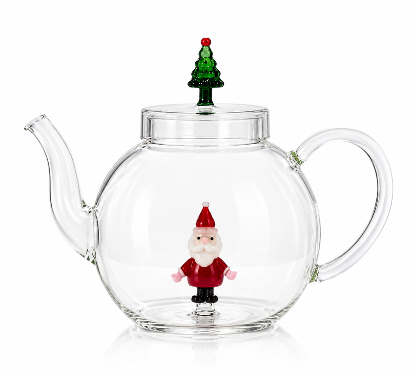 CHRISTMAS TALES – SANTA CLAUS TEAPOT WITH CHRISTMAS TREE LID