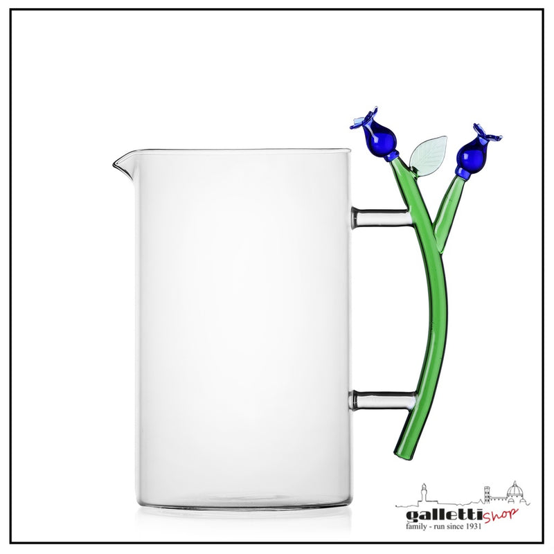 Blue flower water pitcher- Ichendorf Milano