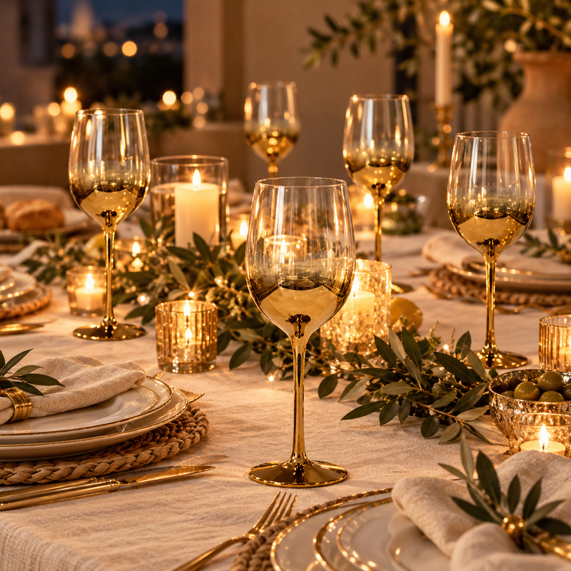 GOLDEN HOUR – Set of 6 Wine Goblet