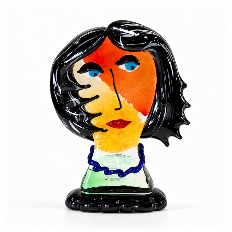 ALMA – Murano Glass Picasso Head by Maestro Badioli