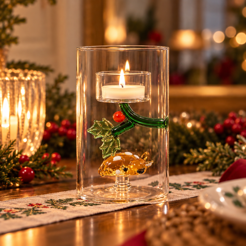 HOLLY & LYING FAWN TEALIGHT