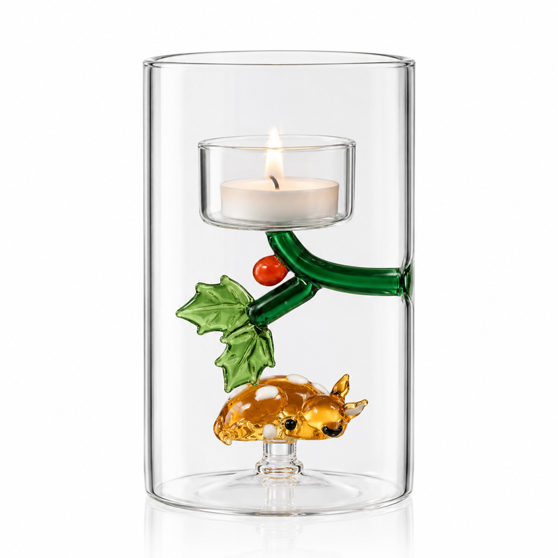 HOLLY & LYING FAWN TEALIGHT