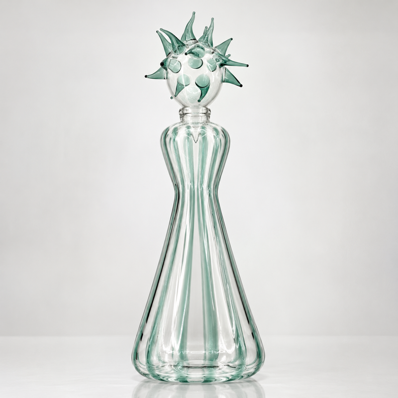 SEA PUNK – Glass Bottle Sculpture by Massimo Lunardon
