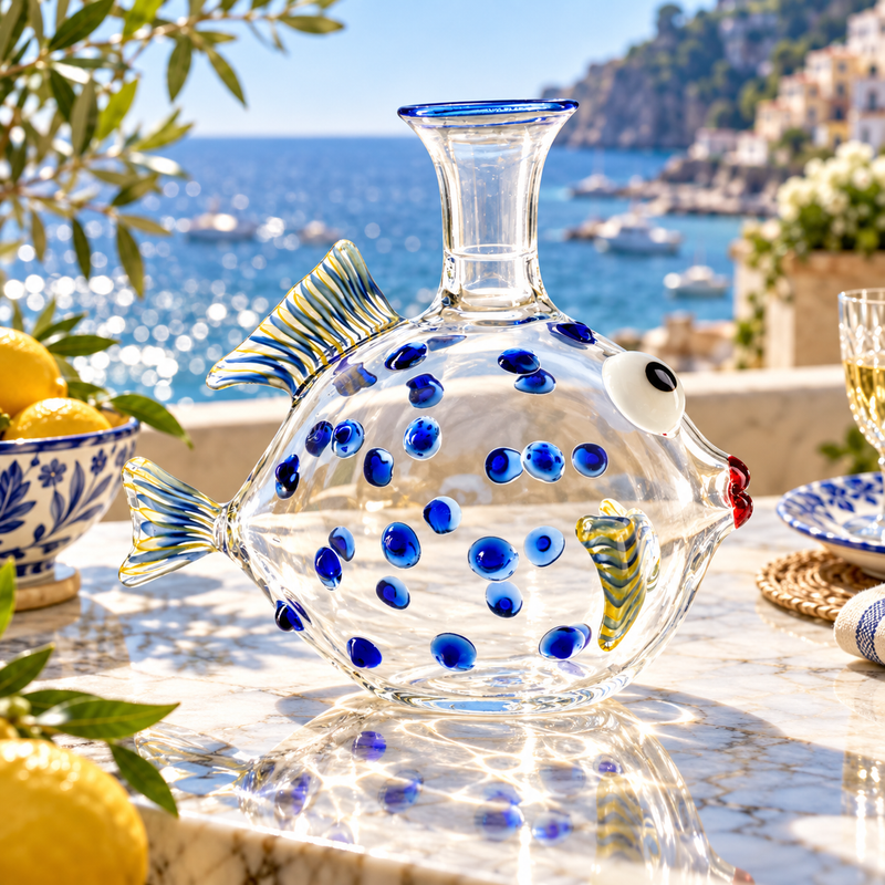 Massimo Lunardon Wine decanter – Parrot fish