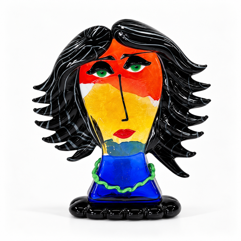 NINA – Murano Glass Picasso Head by Maestro Badioli
