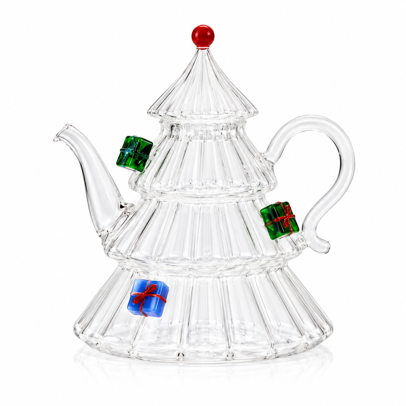 CHRISTMAS TALES – CHRISTMAS TREE TEAPOT WITH GIFTS