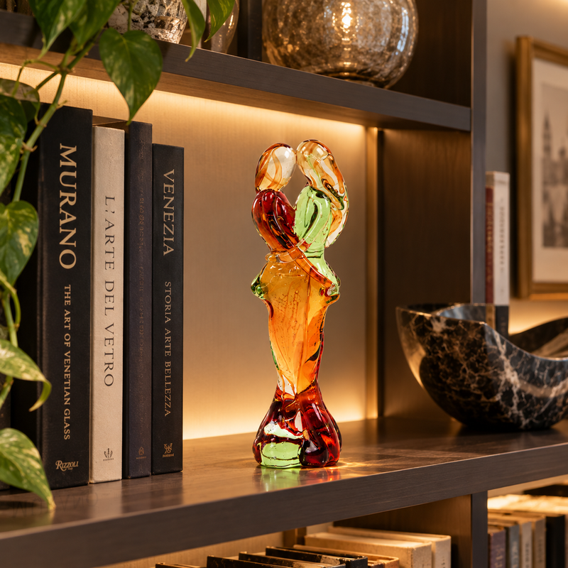 O&G LOVERS – Authentic Murano Glass Sculpture by Maestro Badioli