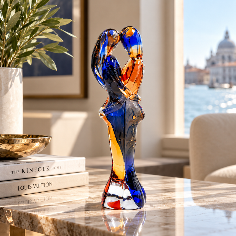 B&A LOVERS – Authentic Murano Glass Sculpture by Maestro Badioli