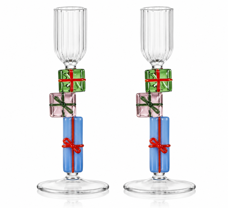 SET OF 2 GIFTS CANDLEHOLDERS