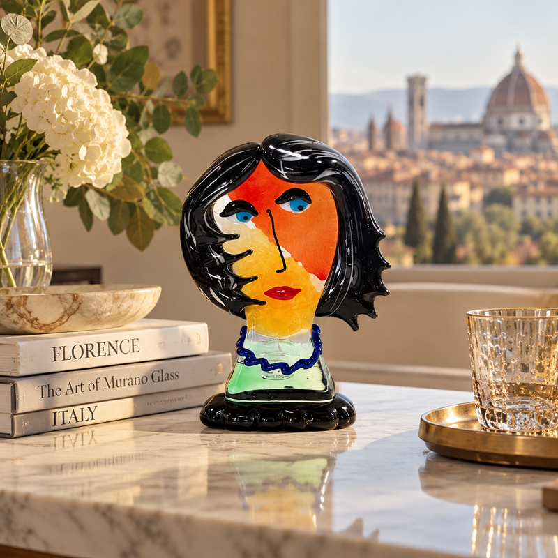 ALMA – Murano Glass Picasso Head by Maestro Badioli