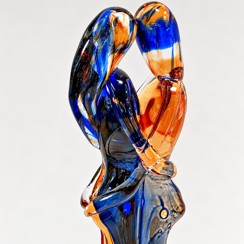 B&A LOVERS – Authentic Murano Glass Sculpture by Maestro Badioli