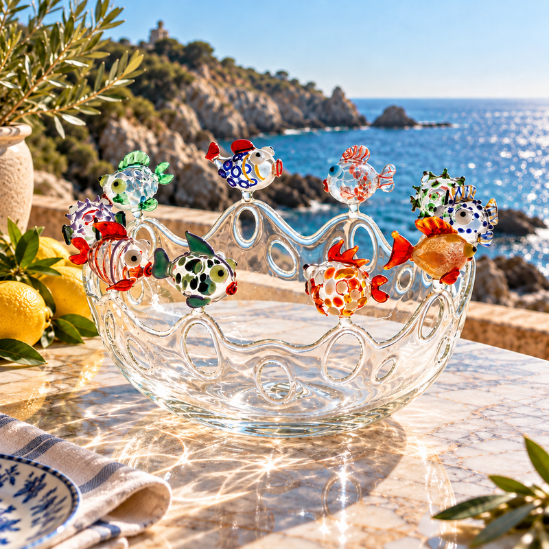 Centerpiece by Massimo Lunardon -  10 fishes basket