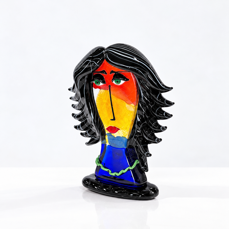 NINA – Murano Glass Picasso Head by Maestro Badioli
