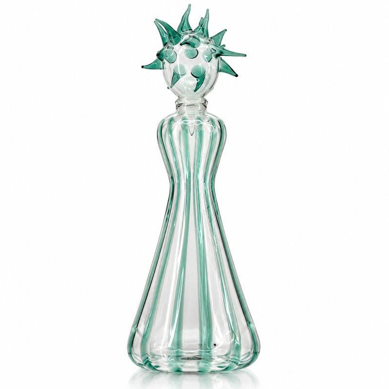 SEA PUNK – Glass Bottle Sculpture by Massimo Lunardon
