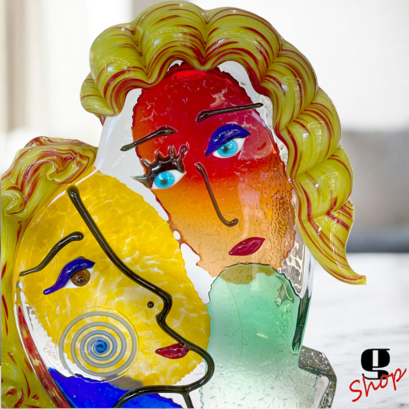 L’Abbraccio – Wonderful Original Murano Glass Sculpture by Maestro Badioli