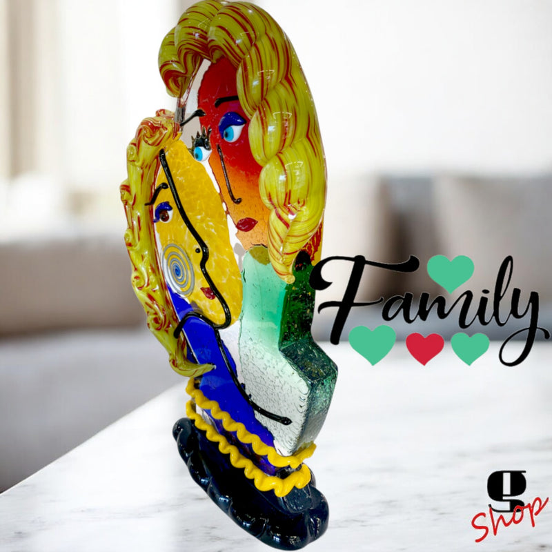 L’Abbraccio – Wonderful Original Murano Glass Sculpture by Maestro Badioli