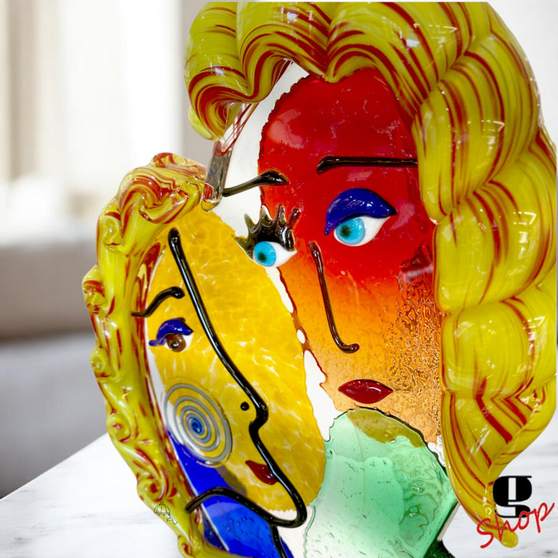 L’Abbraccio – Wonderful Original Murano Glass Sculpture by Maestro Badioli