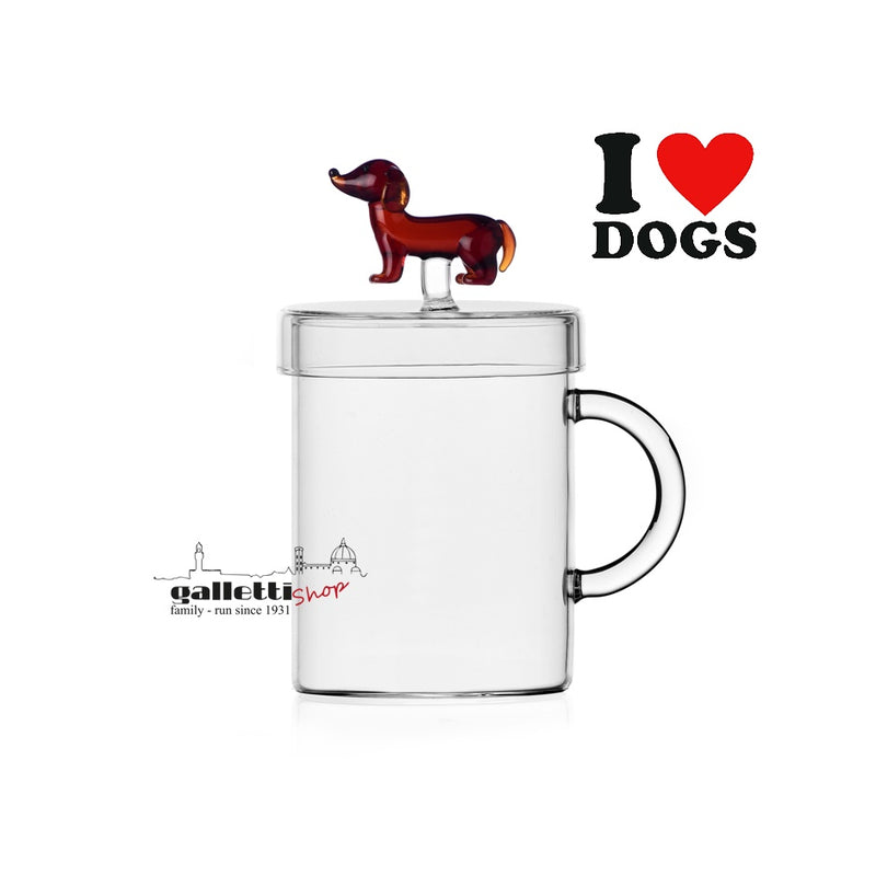 Ichendorf: mug with lid Dachshund