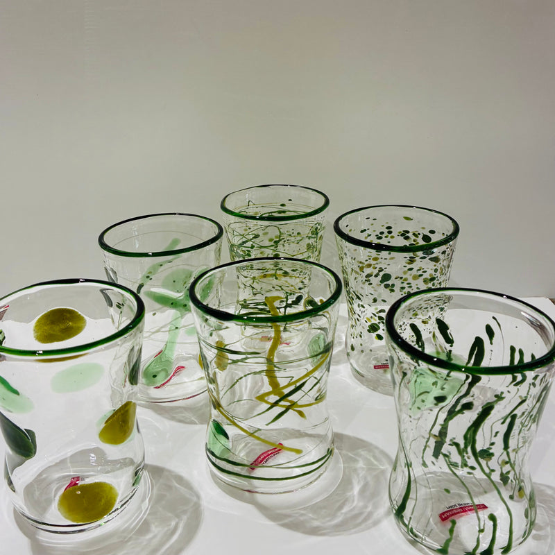 Massimo Lunardon Tumblers – Green Goto set of 6