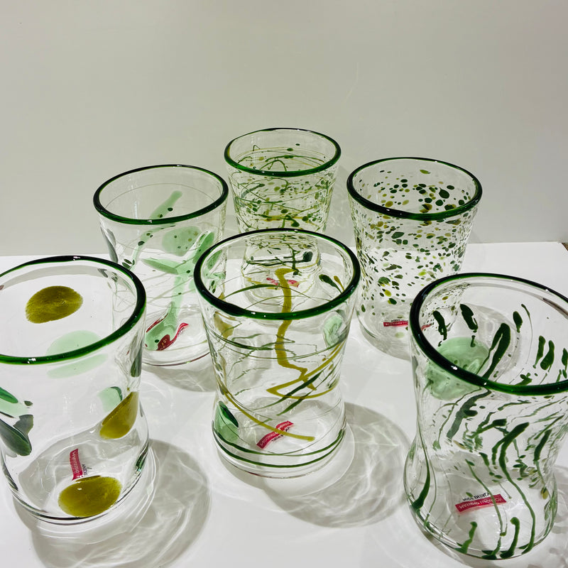 Massimo Lunardon Tumblers – Green Goto set of 6