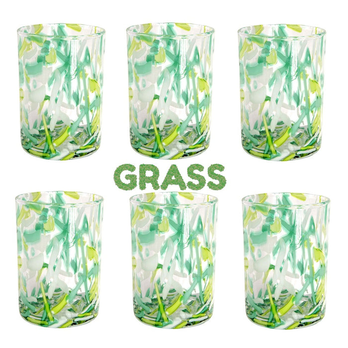 Grass Glass Tumbler Set - 6 Pieces