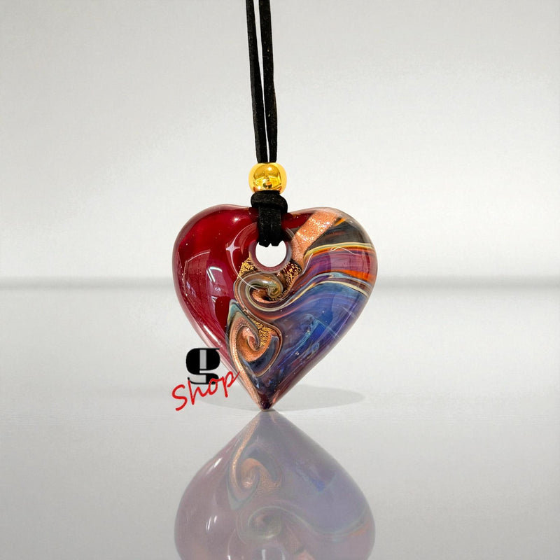 Calcedonio Heart – Handmade Murano Glass Pendant