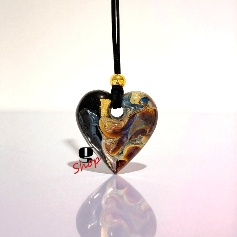 Calcedonio Heart – Handmade Murano Glass Pendant