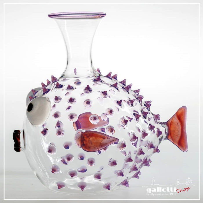 Massimo Lunardon Wine decanter – Pufferfish pink slime