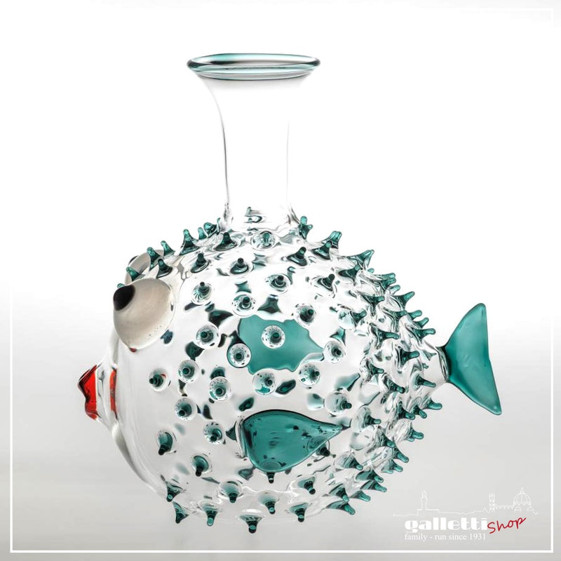 Massimo Lunardon Wine decanter – Pufferfish Teal