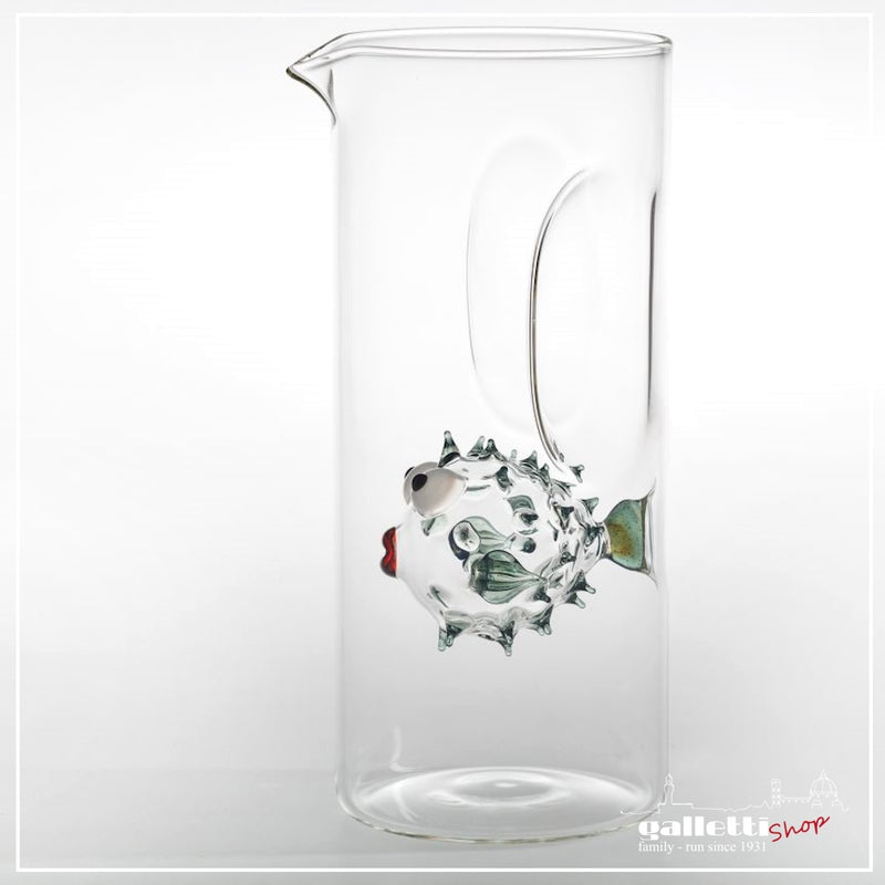 Massimo Lunardon Pufferfish teal Water Pitcher