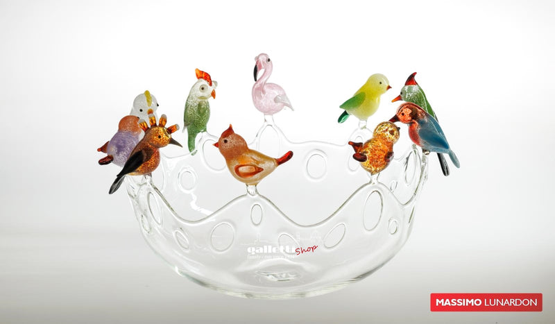 Centerpiece by Massimo Lunardon -  10 birds basket