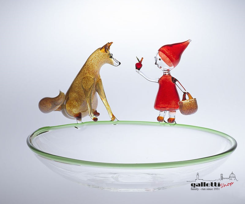 Little Red Riding Hood – Glass Bowl by Massimo Lunardon