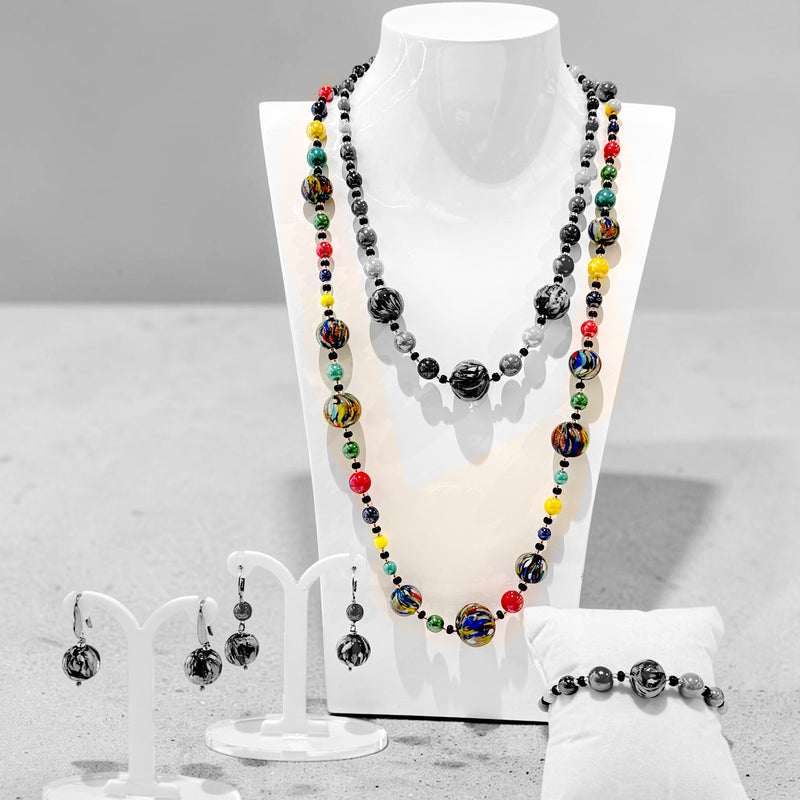 Murano glass “Coriandoli Veneziani” Long Necklace