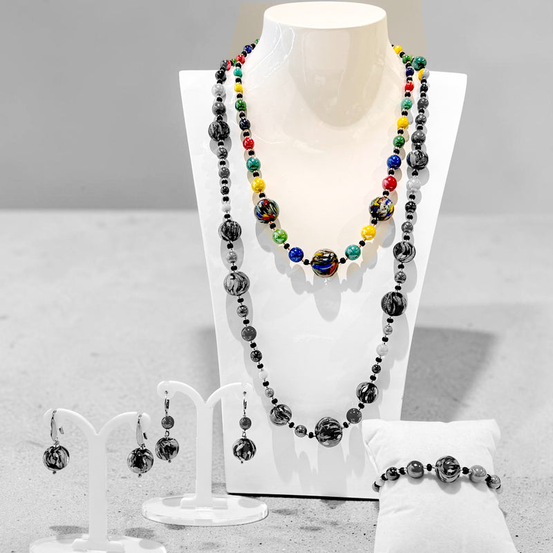 Murano glass “Coriandoli Veneziani”  Short Necklace