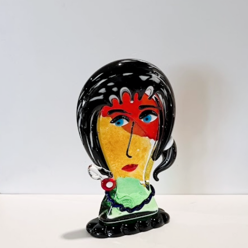 SOFIA – Murano Glass Picasso Head by Maestro Badioli