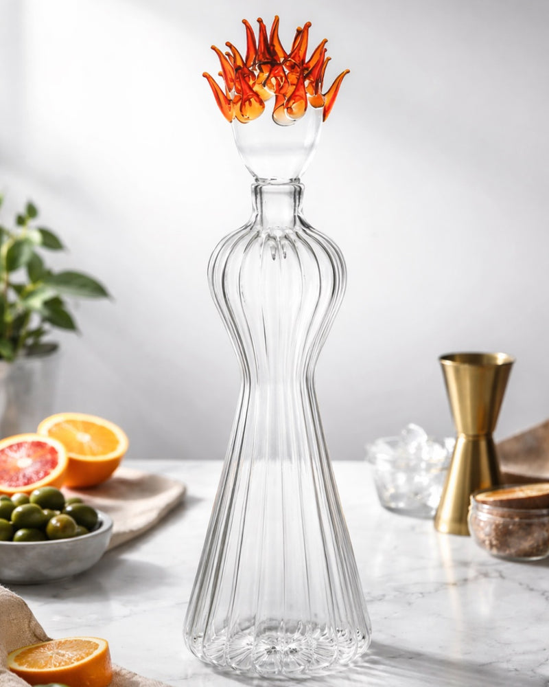 Massimo Lunardon VIVIWEST – Artistic Glass Bottle Sculpture