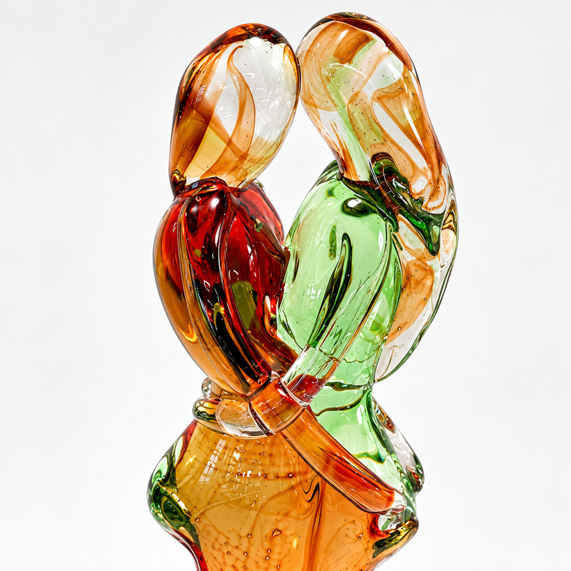 O&G LOVERS – Authentic Murano Glass Sculpture by Maestro Badioli