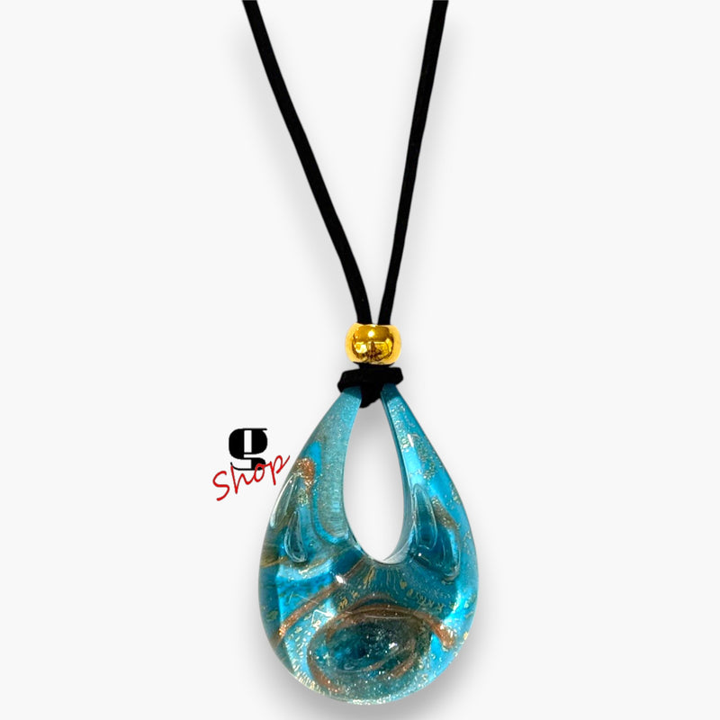 Venezia Drop Necklace – Murano Glass Pendant