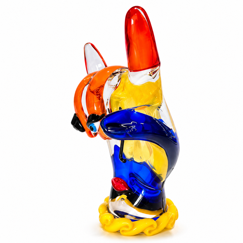 ROCKY – Murano Glass Rock Hand Sculpture by Maestro Badioli