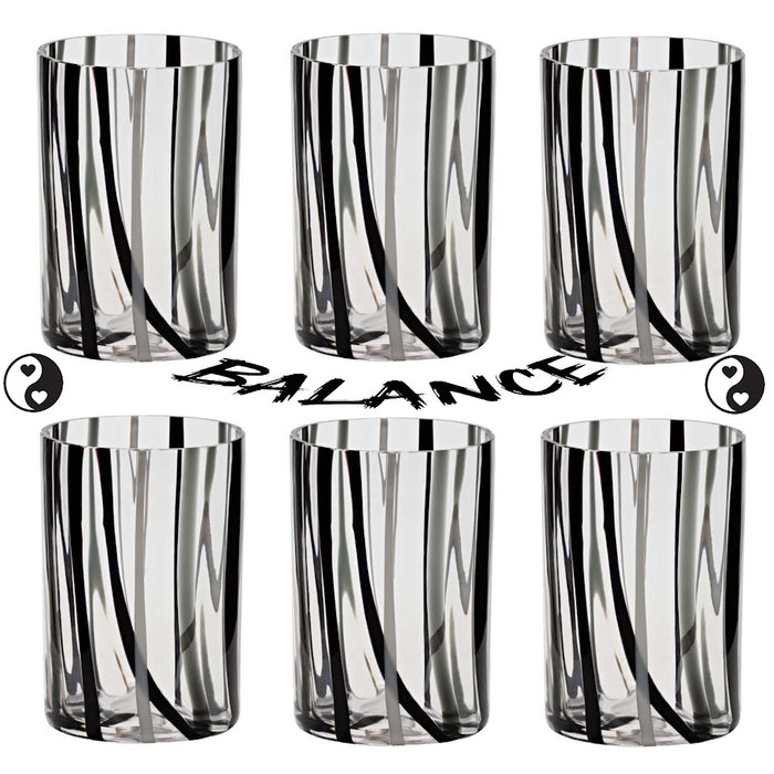 Balance Glass Tumbler Set - 6 Pieces