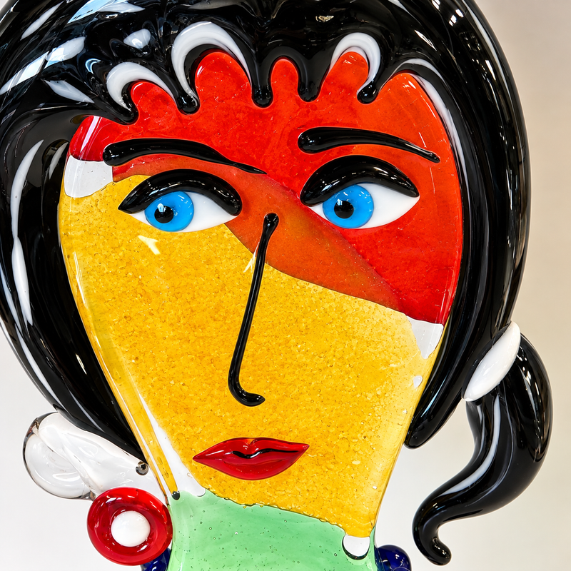 SOFIA – Murano Glass Picasso Head by Maestro Badioli