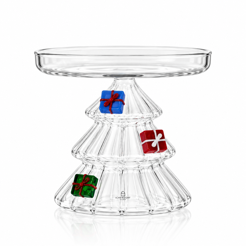 CHRISTMAS TALES – CHRISTMAS TREE FOOTED DISH WITH GIFTS