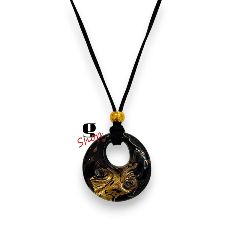 Venezia Halo Necklace – Murano Glass Pendant